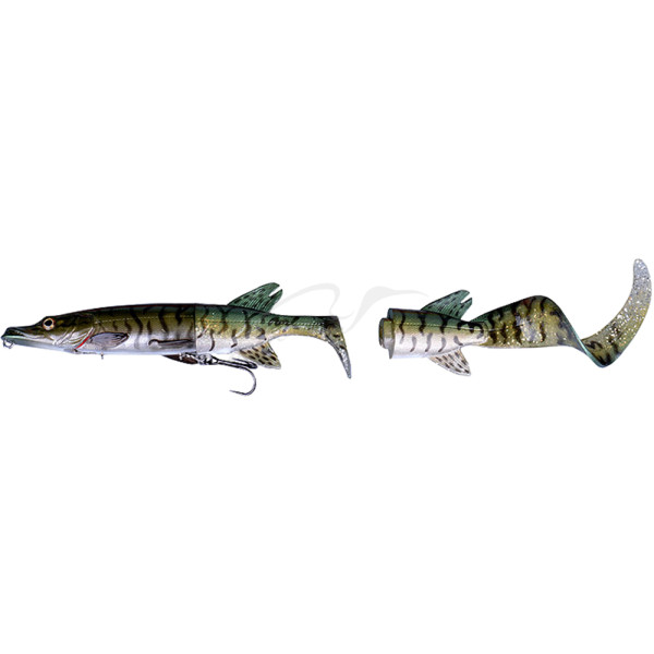 Воблер Savage Gear 3D Hybrid Pike 170SS 170mm 45.0g #07 Green Silver Pike