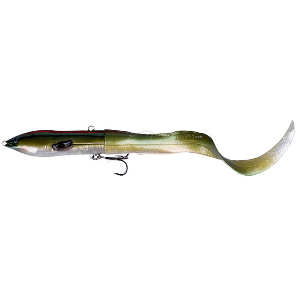 Воблер Savage Gear 3D Hard Eel Tail Bait 170SS 170mm 40.0 g #10 Green Silver