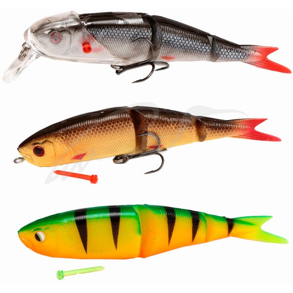 Силікон Savage Gear Soft 4Play 95mm Lip Scull kit 3+1 Roach/ Rudd/ Firetiger