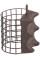 Годівниця Brain River з грунтозачепами L 150g к:коричневий