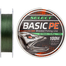 Шнур Select Basic PE Green 100m 0.20mm 28lb/12.7kg
