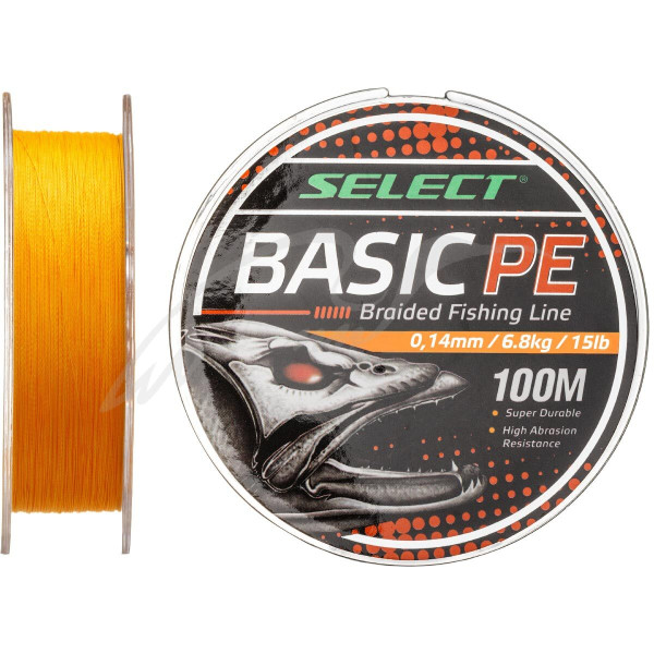 Шнур Select Basic PE Orange 150m 0.04mm 5lb/2.5kg