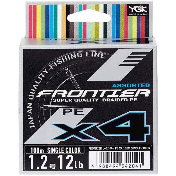 Шнур YGK Frontier X4 Assorted Single Color 100m #3.0/0.275mm 30lb/13.5kg