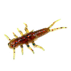 FishUP Stonefly 0.75" (12шт), #019 - Motor Oil/Red
