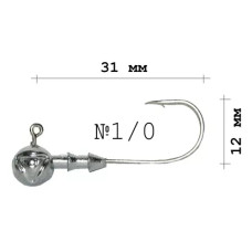 Джиг-головка Intech DJ-Head 31 №1/0 12г (4шт/уп)