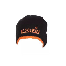 Шапка вязаная Norfin Viking (подкл.флис, ц:черный) р.XL