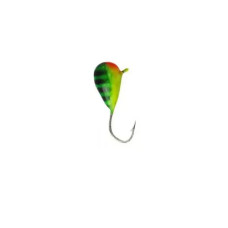 Мормышка Intech Ice Jig Капля с ушком 0.28г/ 2.5мм, цвет: 05 арбуз