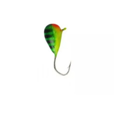 Мормышка Intech Ice Jig Капля с ушком 0.48г/ 3мм, цвет: 05 арбуз