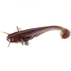 FishUP Catfish 2" (10шт), #050 - Green Pumpkin Brown/Red & Purple