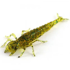 FishUP Diving Bug 2" (8шт), #036 - Caramel/Green & Black