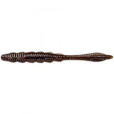 FishUP Scaly FAT 4.3" (8шт), #050 - Green Pumpkin Brown/Red & Purple