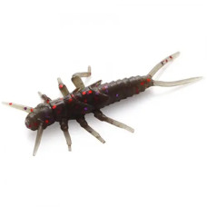 FishUP Stonefly 0.75" (12шт), #050 - Green Pumpkin Brown/Red & Purple