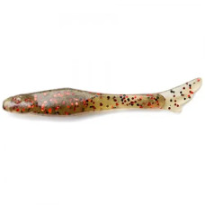 FishUP Tiny 1.5" (12шт), #045 - Green Pumpkin/Red & Black