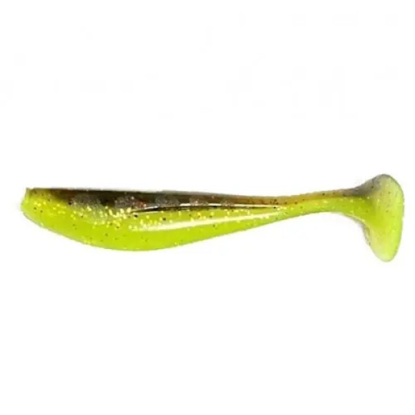 FishUP Wizzle Shad 3" (8шт), #203 - Green Pumpkin/Flo Chartreuse