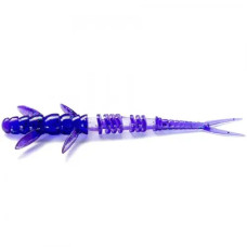 FishUP Flit 3" (8шт), #060 - Dark Violet/Peacock & Silver