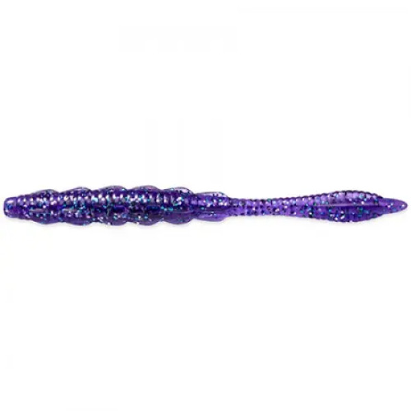 FishUP Scaly FAT 4.3" (8шт), #060 - Dark Violet/Peacock & Silver