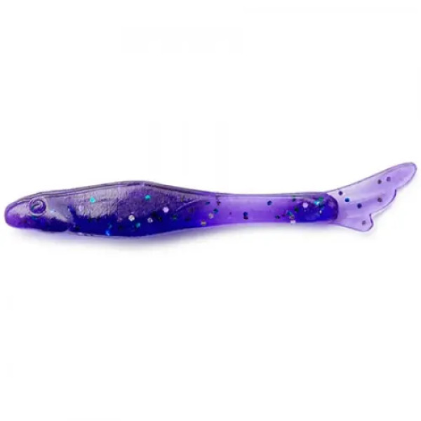 FishUP Tiny 1.5" (12шт), #060 - Dark Violet/Peacock & Silver