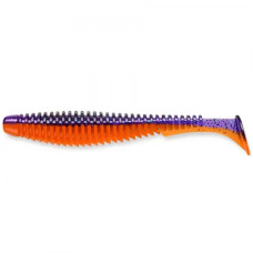 FishUP U-Shad 4" (8шт), #207 - Dark Violet/Orange