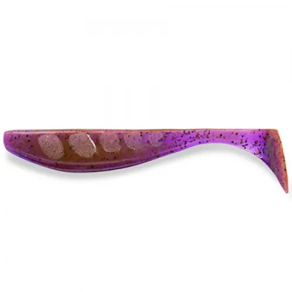 FishUP Wizzle Shad 5" (4шт), #016 - Lox/Green & Black
