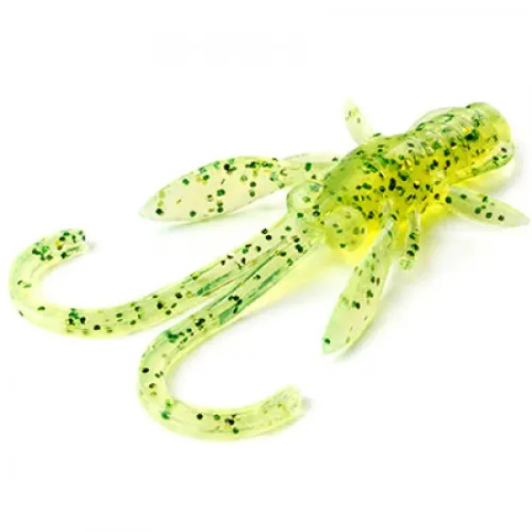 FishUP Baffi Fly 1.5" (10шт), #026 - Flo Chartreuse/Green