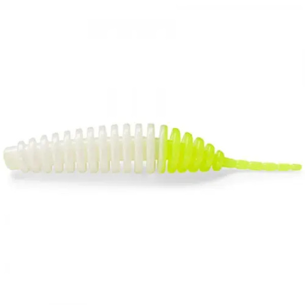 FishUP Tanta 2.5" (8шт), #131 - White/Hot Chartreuse