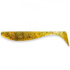 FishUP Wizzle Shad 5" (4шт), #036 - Caramel/Green & Black
