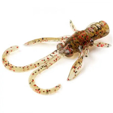 FishUP Baffi Fly 1.5" (10шт), #045 - Green Pumpkin/Red & Black