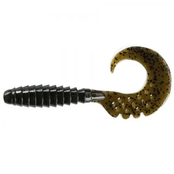 FishUP Fancy Grub 2" (10шт), #043 - Watermelon Brown/Black