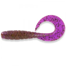 FishUP Mighty Grub 4.5" (4шт),  #016 - Lox/Green & Black
