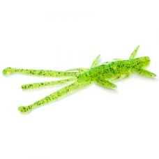 FishUP Shrimp 4.5" (7шт), #026 - Flo Chartreuse/Green