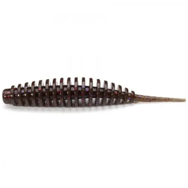 FishUP Tanta 2.5" (8шт), #050 - Green Pumpkin Brown/Red & Purple