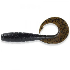 FishUP Mighty Grub 4.5" (4шт), #043 - Watermelon Brown/Black