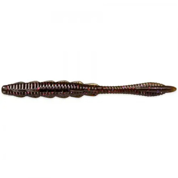 FishUP Scaly FAT 3.2" (8шт), #050 - Green Pumpkin Brown/Red & Purple