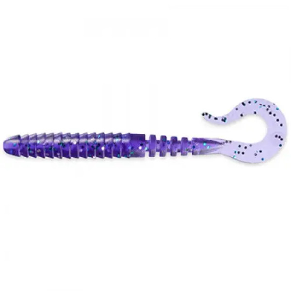 FishUP Vipo 4,3" (7шт), #060 - Dark Violet/Peacock & Silver