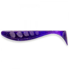 FishUP Wizzle Shad 5" (4шт), #060 - Dark Violet/Peacock & Silver
