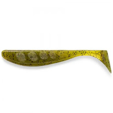 FishUP Wizzle Shad 5" (4шт), #074 - Green Pumpkin Seed