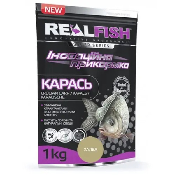 ПРИКОРМКА RealFish "КАРАСЬ" ХАЛВА, 1 кг