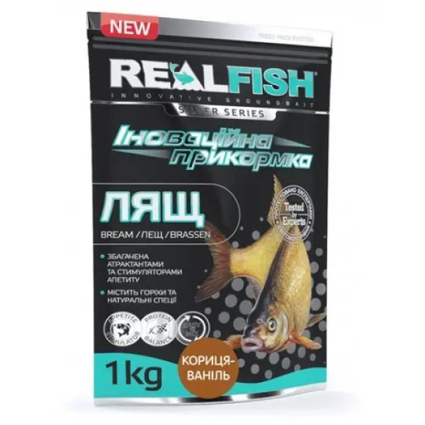 ПРИКОРМКА RealFish "ЛЕЩ" КОРИЦА-ВАНИЛЬ, 1 кг