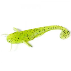 FishUP Catfish 3" (8шт), #055 - Chartreuse/Black