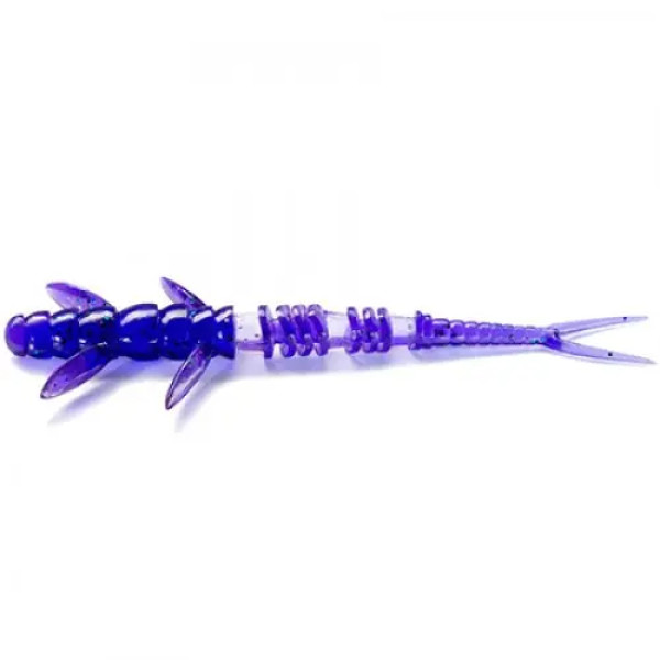 FishUP Flit 2" (9шт), #060 - Dark Violet/Peacock & Silver