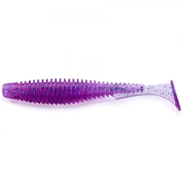 FishUP U-Shad 4" (8шт), #014 - Violet/Blue