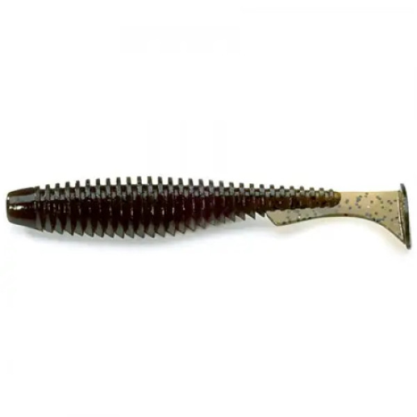 FishUP U-Shad 2" (10шт), #043 - Watermelon Brown/Black