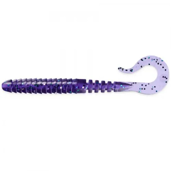 FishUP Vipo 2" (10шт), #060 - Dark Violet/Peacock & Silver