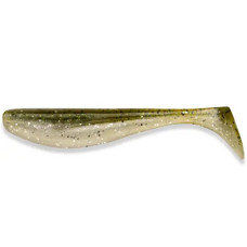 FishUP Wizzle Shad 5" (4шт), #202 - Green Pumpkin/Pearl