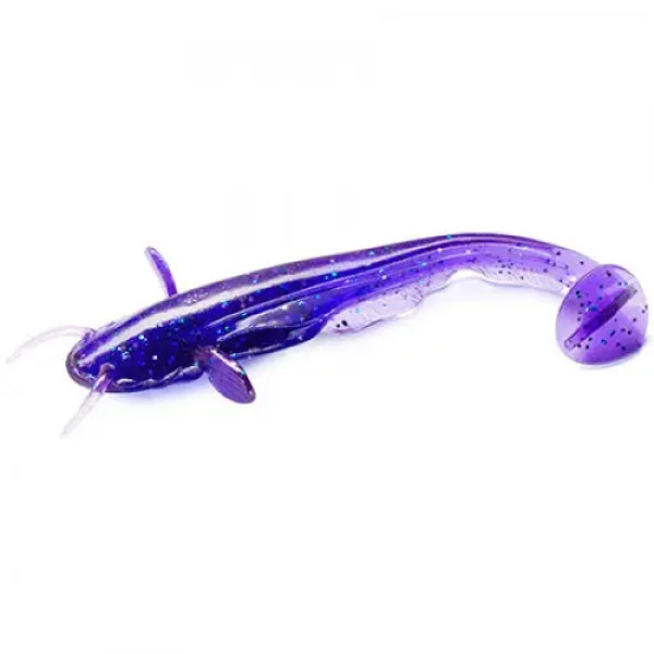 FishUP Catfish 3" (8шт), #060 - Dark Violet/Peacock & Silver
