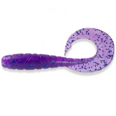 FishUP Mighty Grub 3.5" (7шт), #014 - Violet/Blue