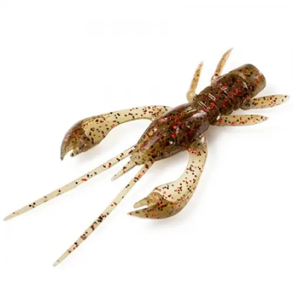 FishUP Real Craw 1.5" (10шт), #045 - Green Pumpkin/Red & Black