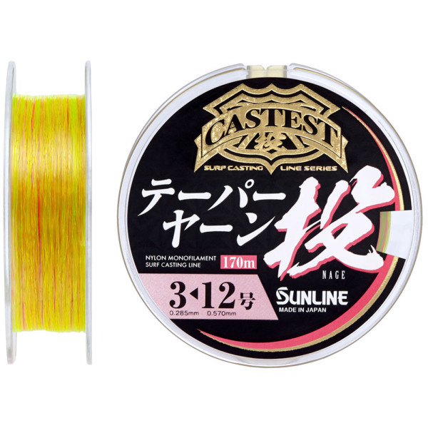 Леска Sunline Castest Tapered 170m конусная 0.235-0.570mm 4.0kg