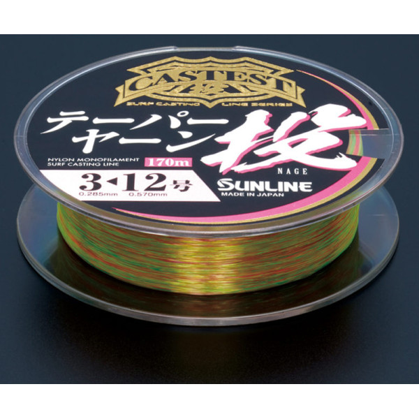 Леска Sunline Castest Tapered 170m конусная 0.330-0.570mm 8.0kg