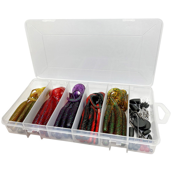 Набір приманок Savage Gear Rib Worm Kit Mix Colors (60 шт/уп)